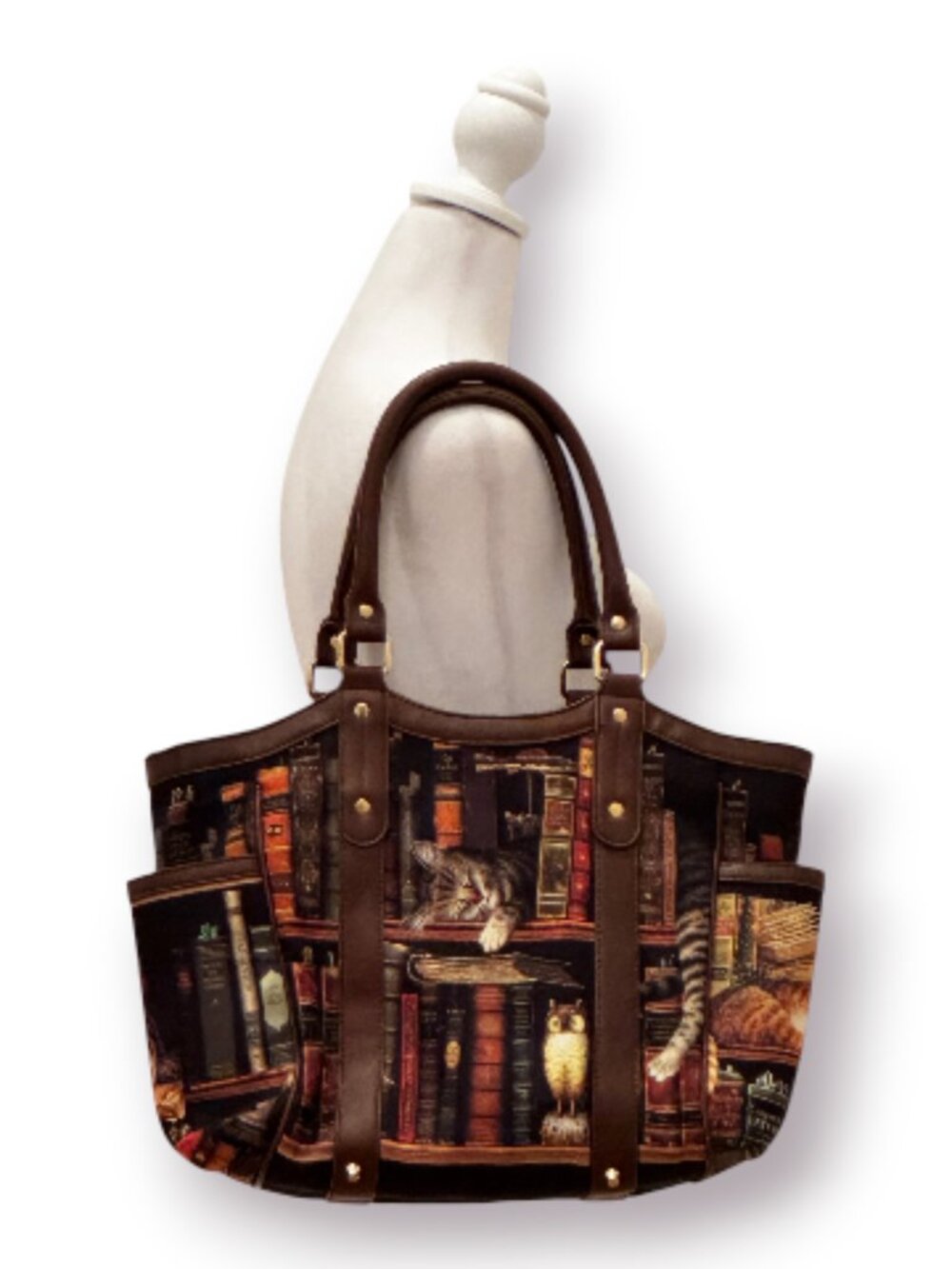 The Bradford Exchange Charles Wysocki Classic Cat Tails Tote Bag EUC